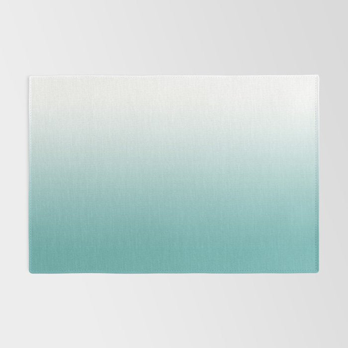 Light Teal Gradient Rug Gallery Image 2