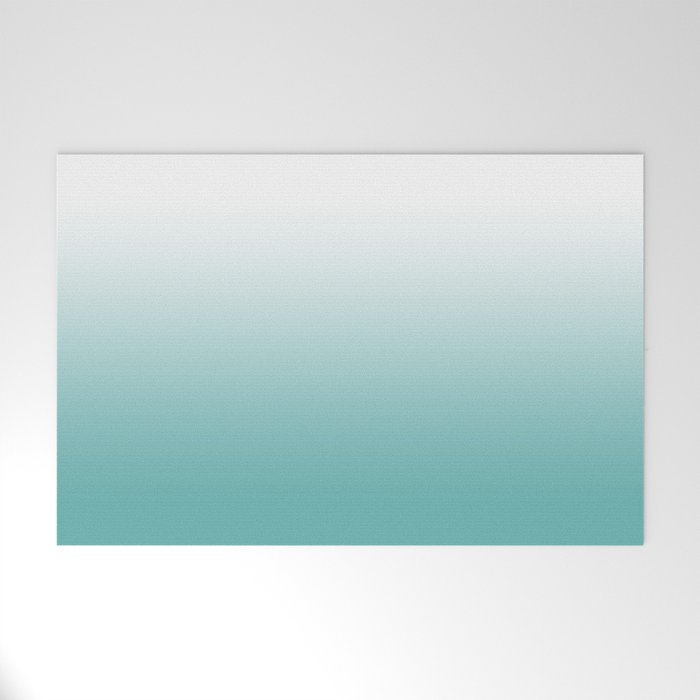 Light Teal Gradient Welcome Mat Gallery Image 1
