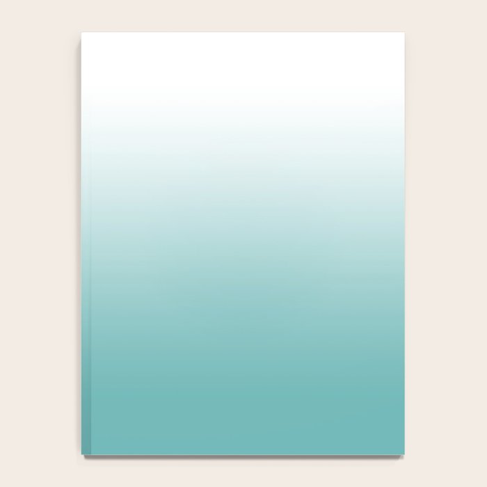 Light Teal Gradient Notebook Gallery Image 4