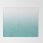 Light Teal Gradient Throw Blanket Gallery Image 2