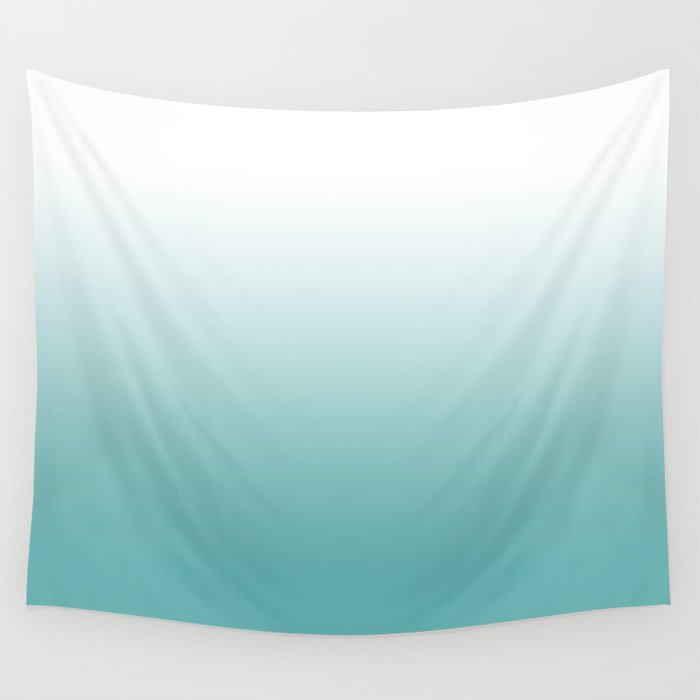 Light Teal Gradient Wall Tapestry Gallery Image 1