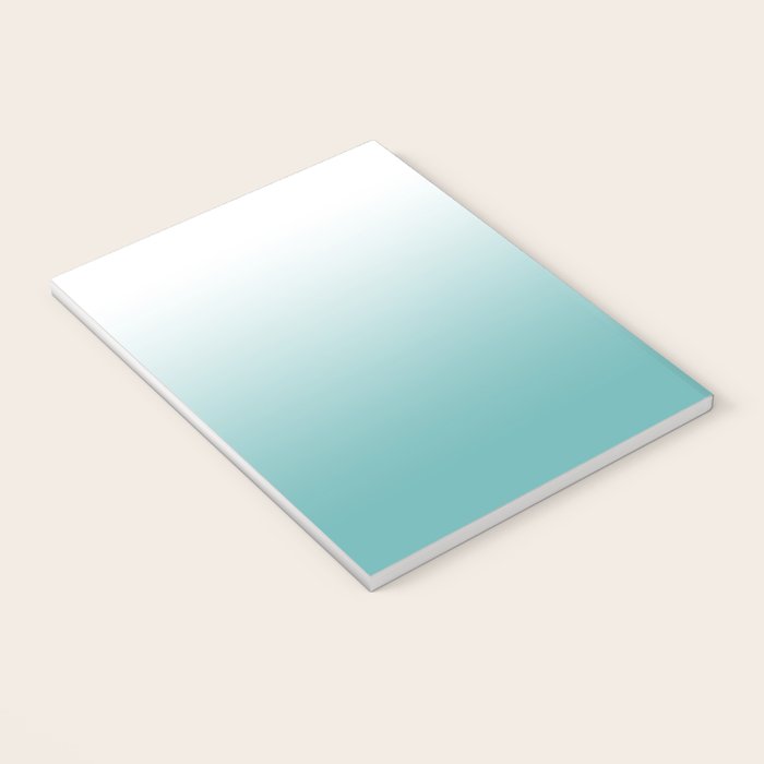 Light Teal Gradient Notebook Gallery Image 3