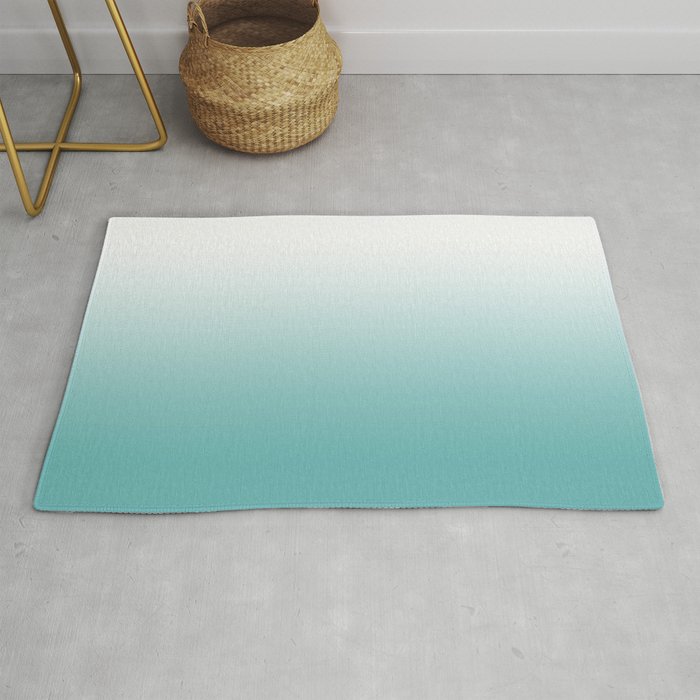 Light Teal Gradient Rug Gallery Image 1