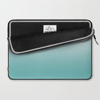 Light Teal Gradient Laptop Sleeve Gallery Image 2