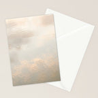 Mirror in the sand | Clouds mirrored on the beach during sunrise | New zealand photo art Stationery Card Gallery Image 2
