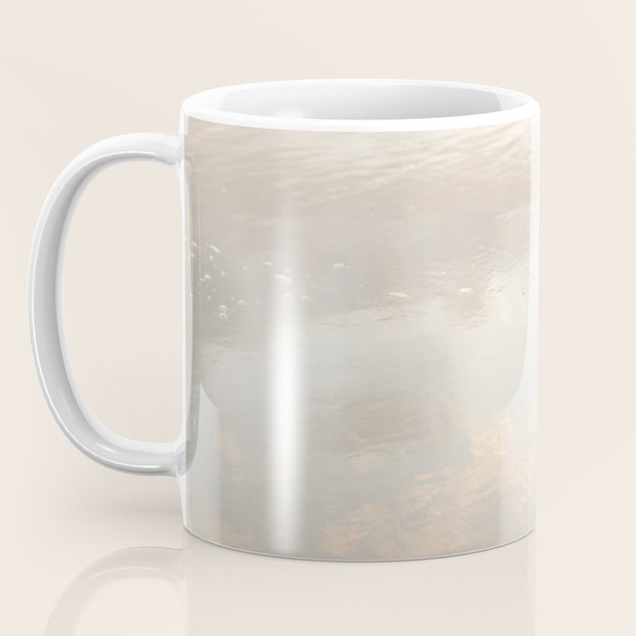 Mirror in the sand | Clouds mirrored on the beach during sunrise | New zealand photo art Coffee Mug Gallery Image 3