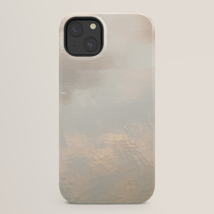 Mirror in the sand | Clouds mirrored on the beach during sunrise | New zealand photo art iPhone Case Gallery Image 30