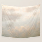 Mirror in the sand | Clouds mirrored on the beach during sunrise | New zealand photo art Wall Tapestry Gallery Image 4