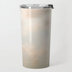 Mirror in the sand | Clouds mirrored on the beach during sunrise | New zealand photo art Travel Mug Gallery Image 2