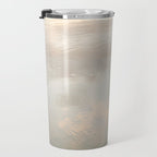 Mirror in the sand | Clouds mirrored on the beach during sunrise | New zealand photo art Travel Mug Gallery Image 3
