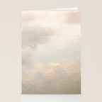Mirror in the sand | Clouds mirrored on the beach during sunrise | New zealand photo art Stationery Card Gallery Image 2