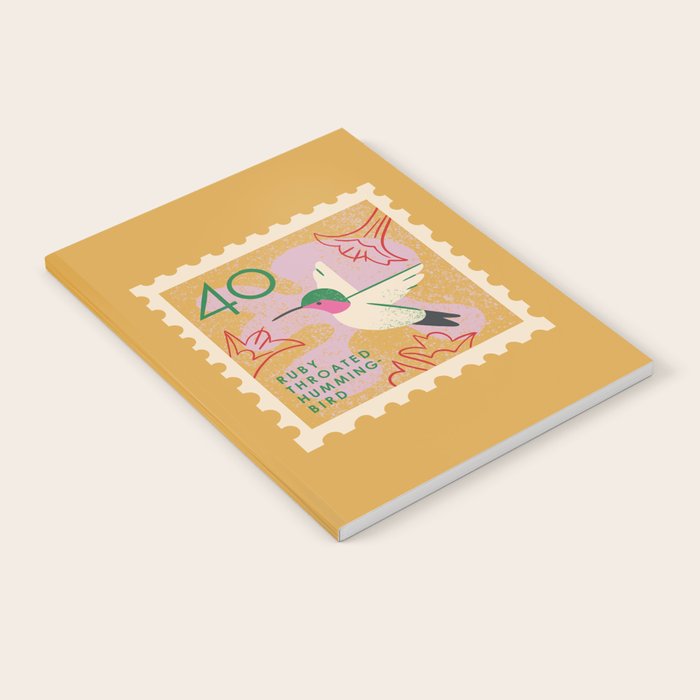 Hummingbird Postage Stamp Notebook Gallery Image 1