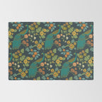 Peacock Garden Midnight Wonderland Chinoiserie Rug Gallery Image 2