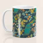 Peacock Garden Midnight Wonderland Chinoiserie Coffee Mug Gallery Image 3