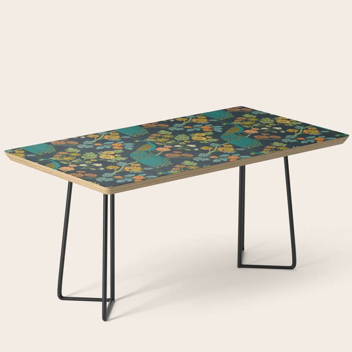 Peacock Garden Midnight Wonderland Chinoiserie Coffee Table Gallery Image 1
