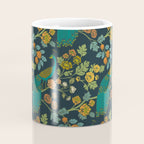 Peacock Garden Midnight Wonderland Chinoiserie Coffee Mug Gallery Image 4