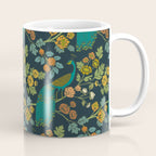 Peacock Garden Midnight Wonderland Chinoiserie Coffee Mug Gallery Image 1