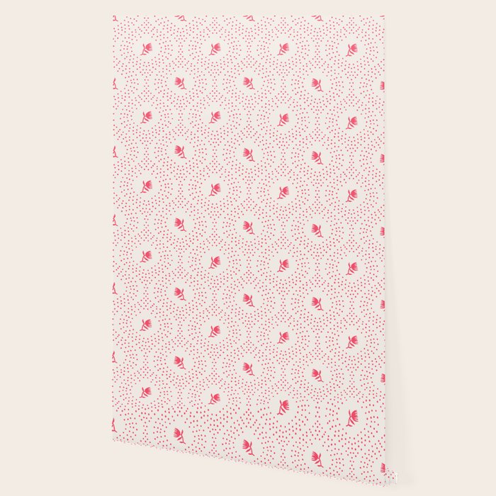 Wild Dotted Florals - Abstract Pattern Coordinate Wallpaper Gallery Image 2