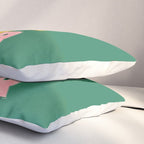GIRL POWER - green Pillow Sham Gallery Image 3