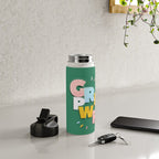 GIRL POWER - green Water Bottle Gallery Image 4