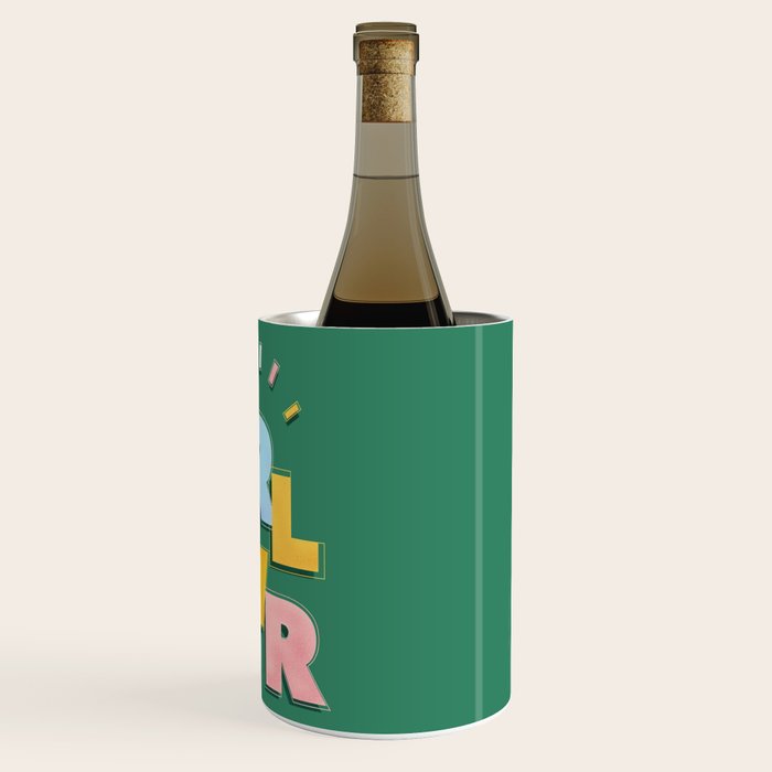 GIRL POWER - green Wine Chiller Gallery Image 3