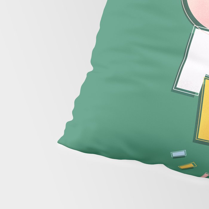 GIRL POWER - green Pillow Sham Gallery Image 4