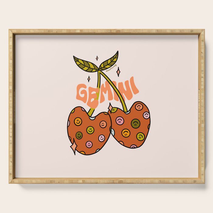 Gemini Cherries Serving Tray Gallery Image 1