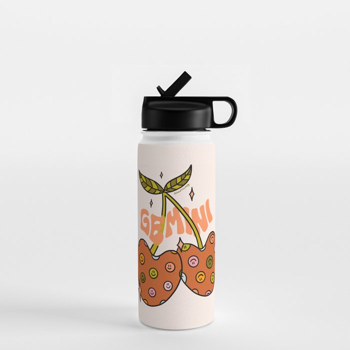 Gemini Cherries Water Bottle Gallery Image 1