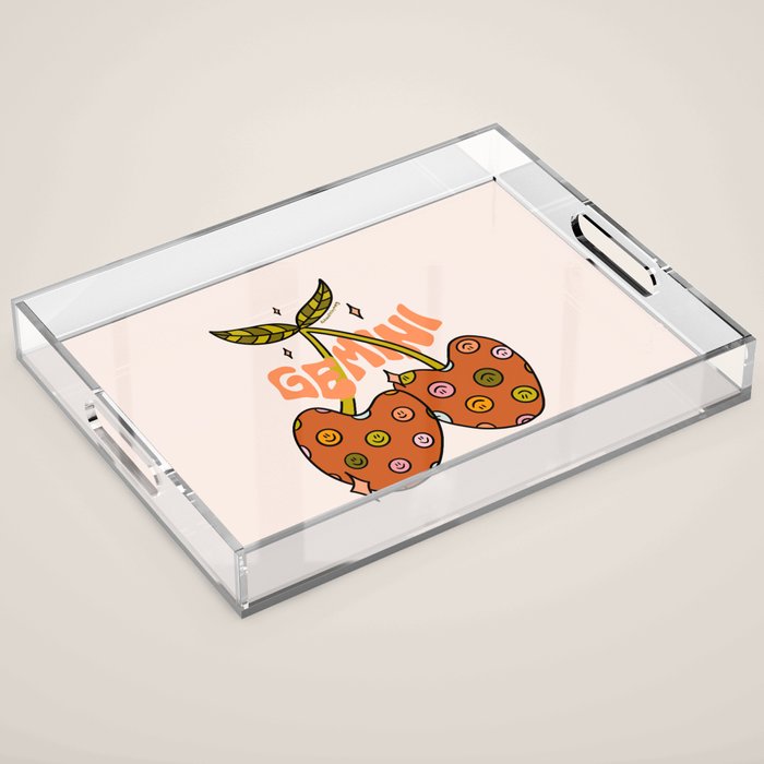 Gemini Cherries Acrylic Tray Gallery Image 1