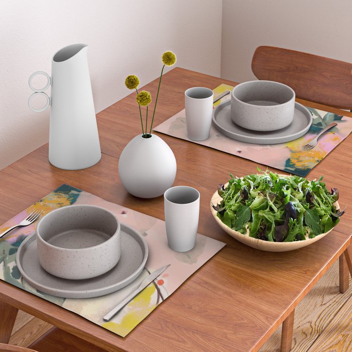 abstract floral inspiration Placemat Gallery Image 2