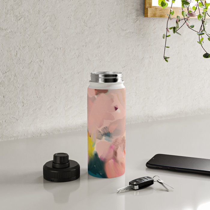 abstract floral inspiration Water Bottle Gallery Image 4
