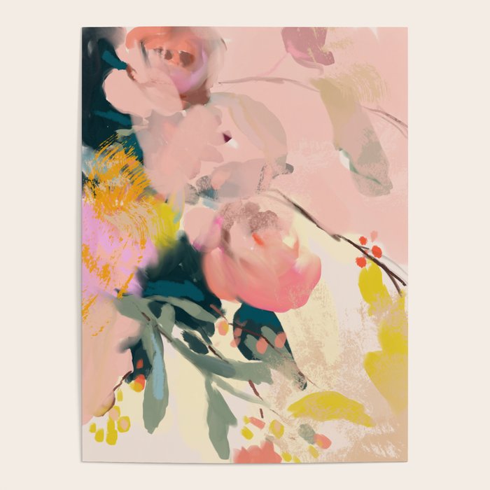 abstract floral inspiration Poster Gallery Image 1