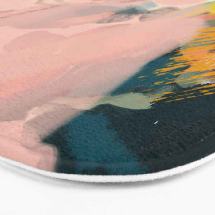 abstract floral inspiration Bath Mat Gallery Image 3