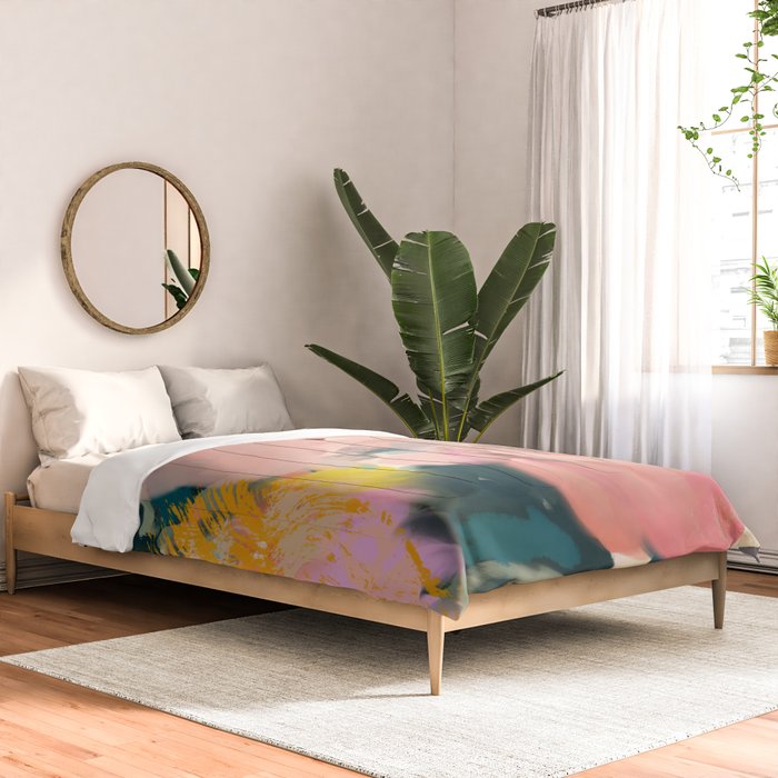 abstract floral inspiration Comforter Gallery Image 2