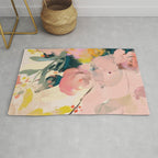 abstract floral inspiration Rug Gallery Image 1