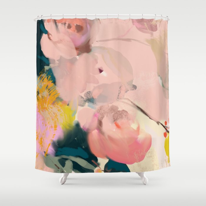 abstract floral inspiration Shower Curtain Gallery Image 1