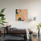 abstract floral inspiration Wood Wall Art Gallery Image 2
