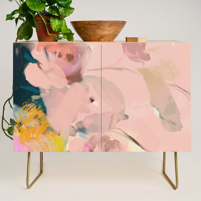 abstract floral inspiration Credenza Gallery Image 1