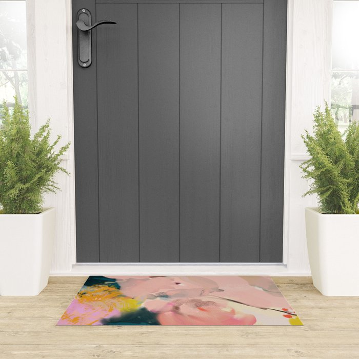 abstract floral inspiration Welcome Mat Gallery Image 3
