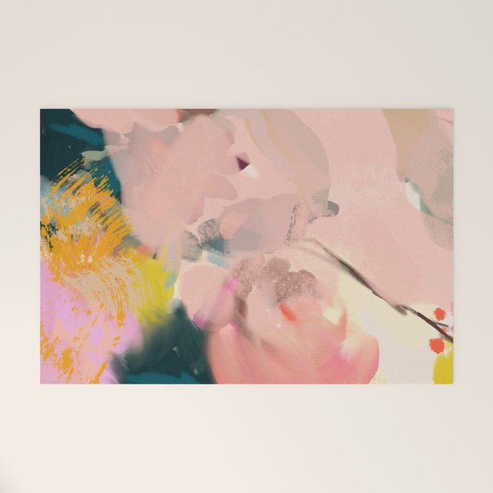 abstract floral inspiration Welcome Mat Gallery Image 1