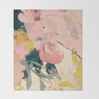 abstract floral inspiration Throw Blanket Gallery Image 2