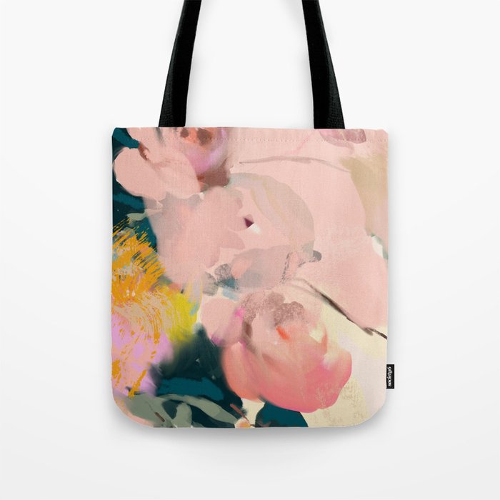 abstract floral inspiration Tote Bag Gallery Image 1