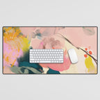 abstract floral inspiration Desk Mat Gallery Image 1