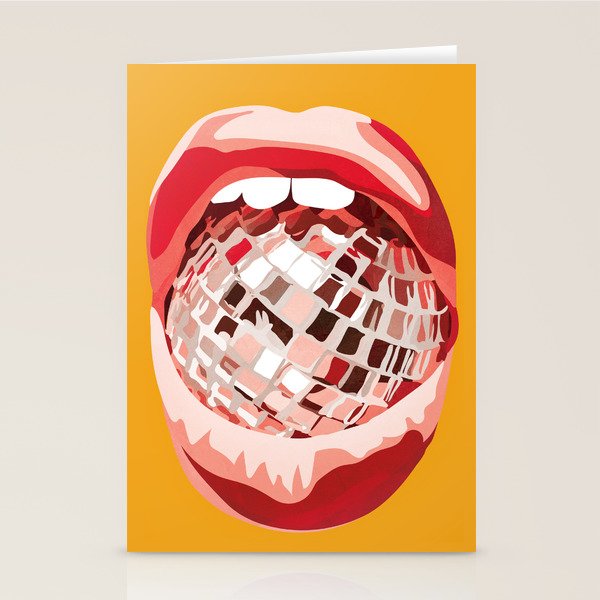 Disco Kiss 4 Stationery Card Gallery Image 1
