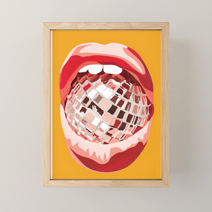 Disco Kiss 4 Mini Art Print Gallery Image 1