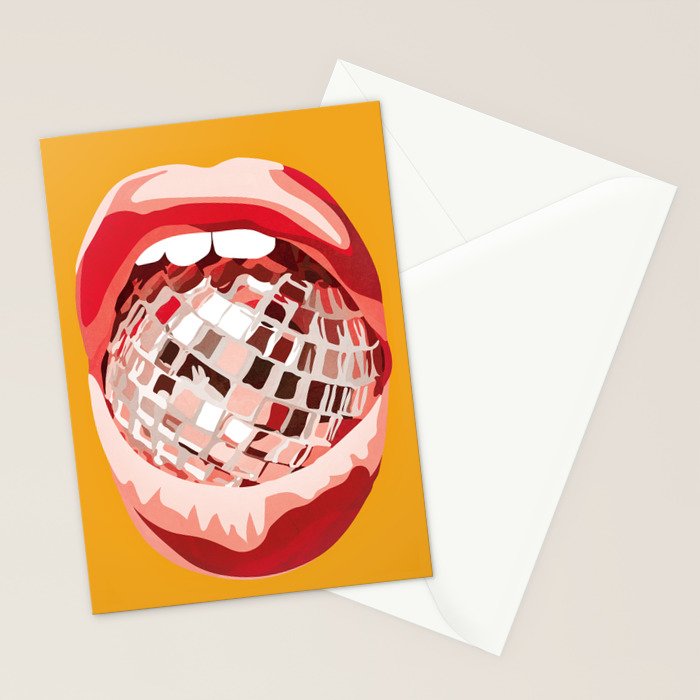 Disco Kiss 4 Stationery Card Gallery Image 2