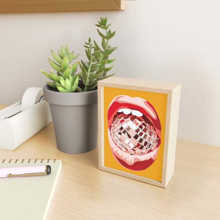 Disco Kiss 4 Mini Art Print Gallery Image 2