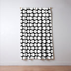 Plectrum Pattern in White and Black Window Curtain Gallery Image 3