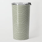 Waves (Linen Sage) Travel Mug Gallery Image 2