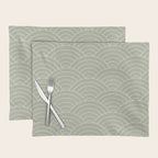 Waves (Linen Sage) Placemat Gallery Image 1